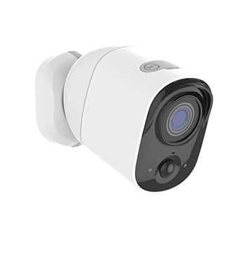 White indoor/outdoor camera