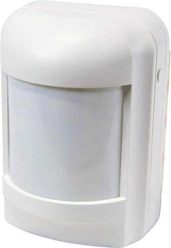 white rectangular motion sensor for interior of the home monitoring